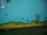 Wanddekoration Unterwasser
